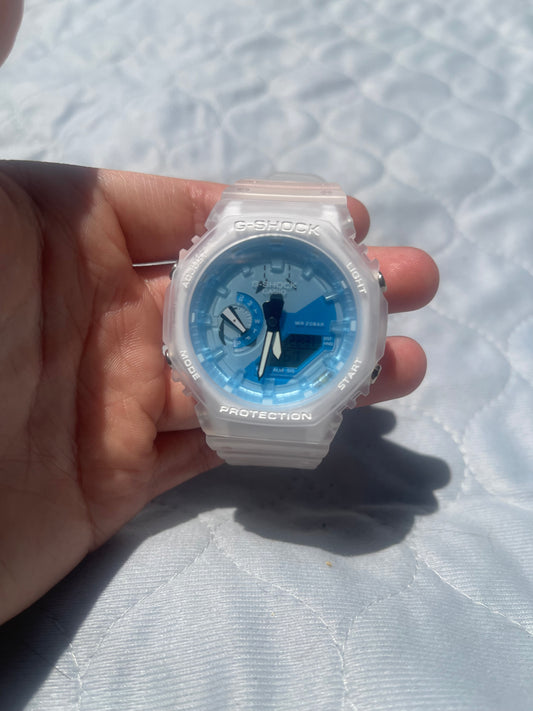 Casio GA2100 “CasiOak” Carbon Core  Frosted Neon Watch