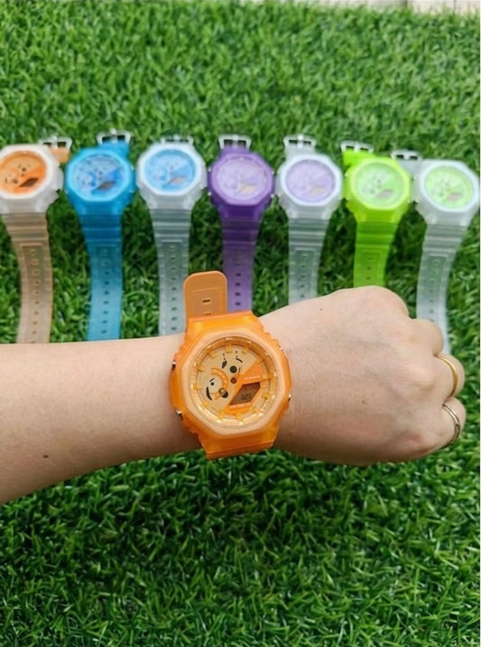 Casio GA2100 “CasiOak” Carbon Core  Frosted Neon Watch